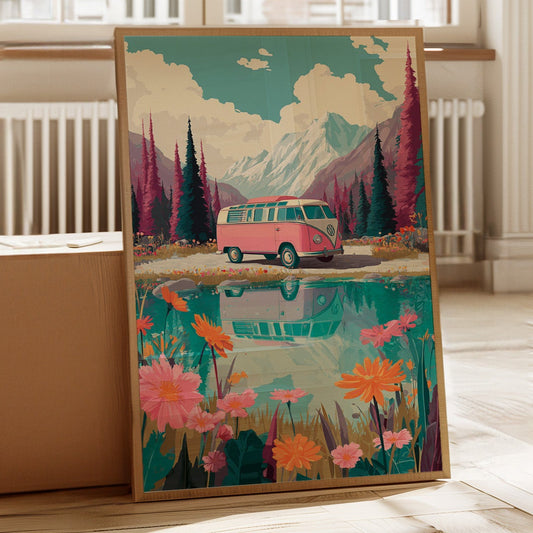 Journey Through Blooming Reflections