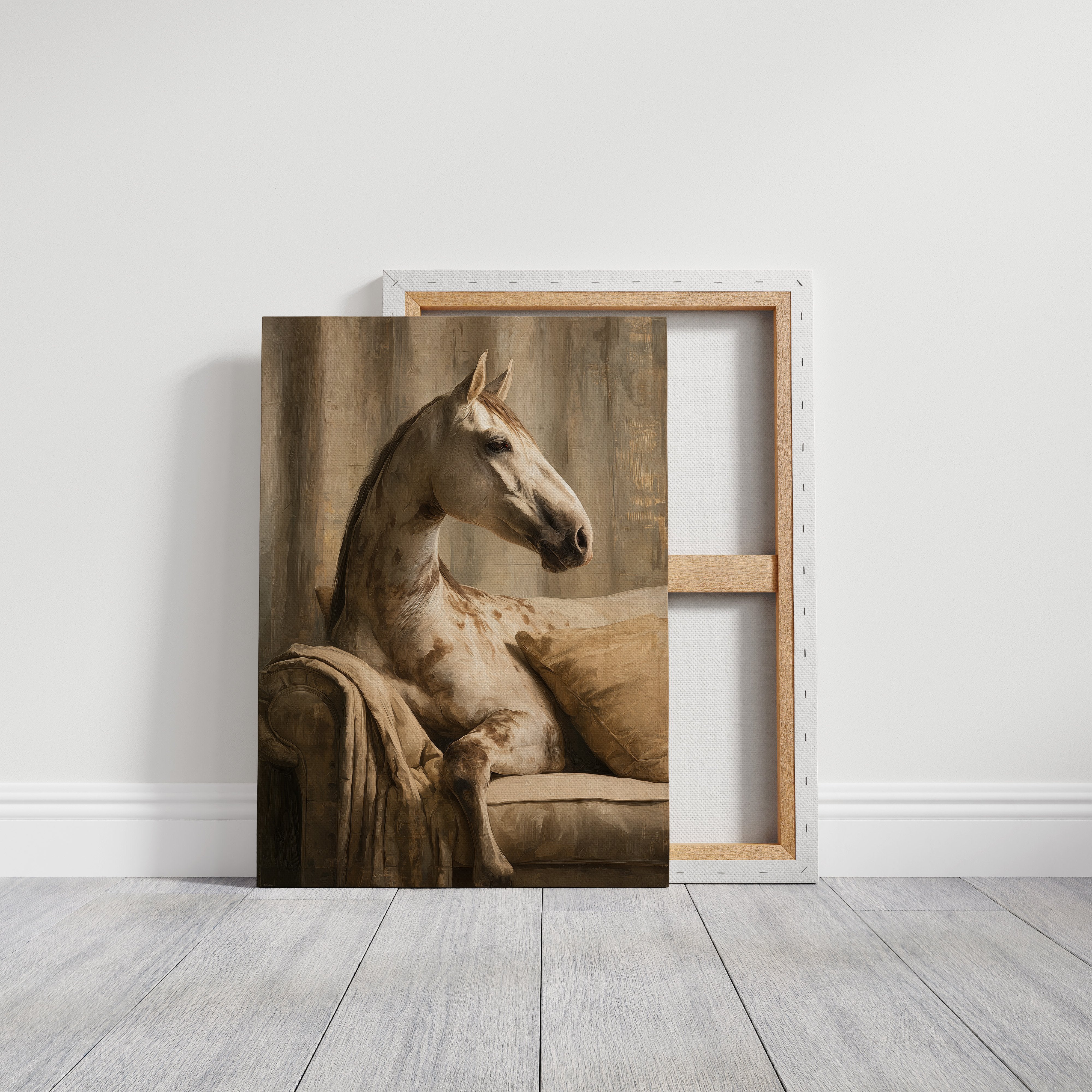 Noble Steed Takes The Sofa
