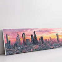 London Skyline In Sunset Glow
