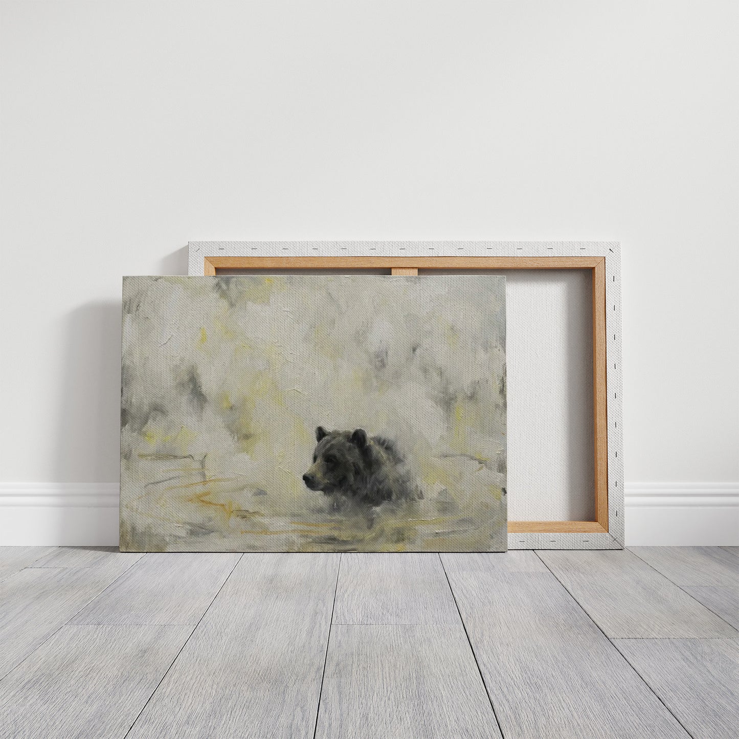 Bear in the Morning Fog