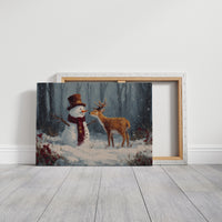 Winter Friends Share Forest Secrets