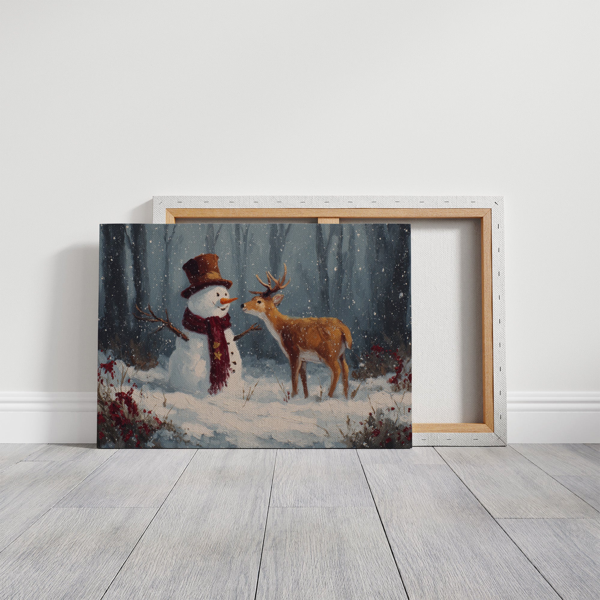 Winter Friends Share Forest Secrets