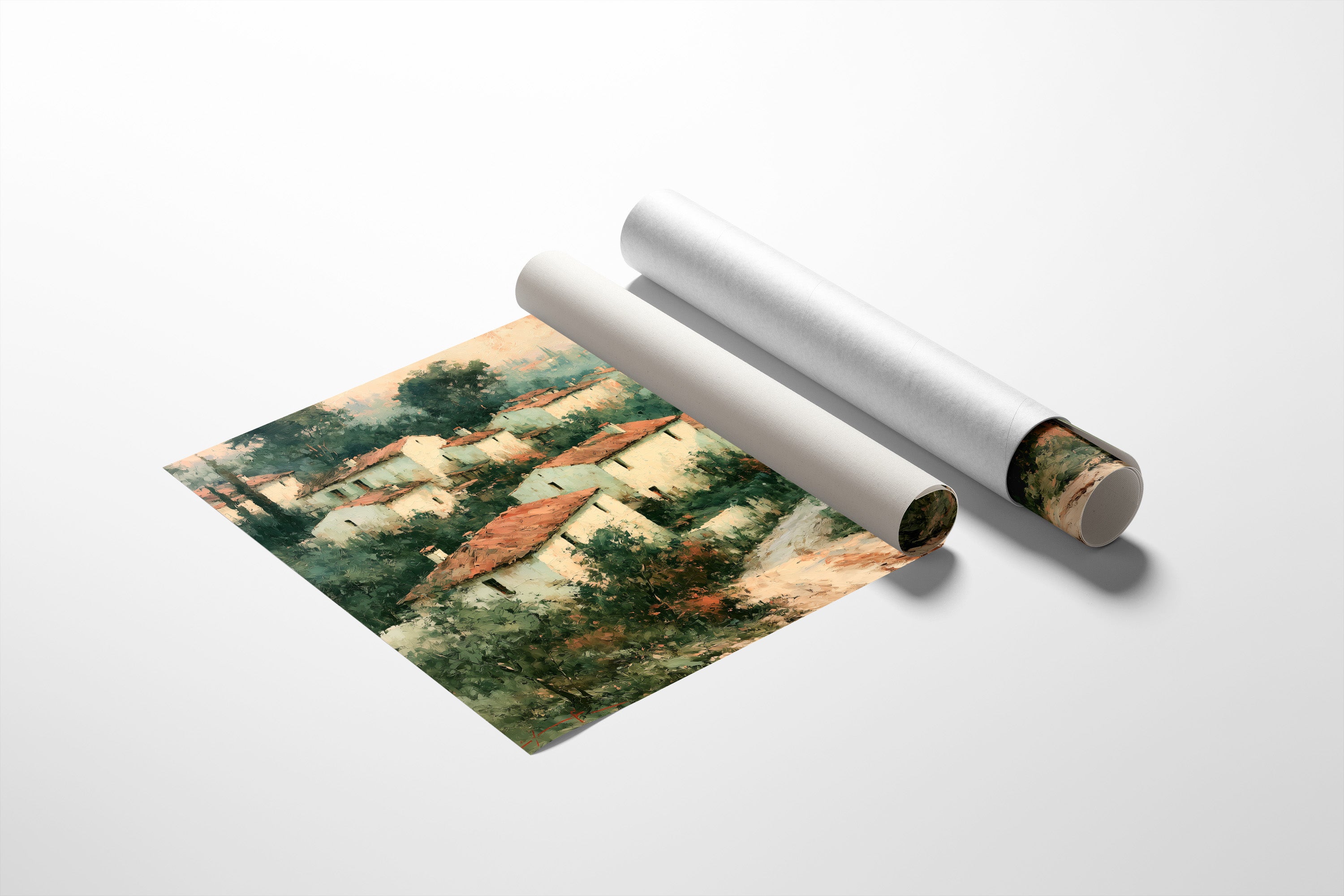 Tuscan Hillside, Terracotta Roofs