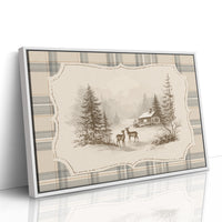 Quiet Visitors at the Winter Cabin