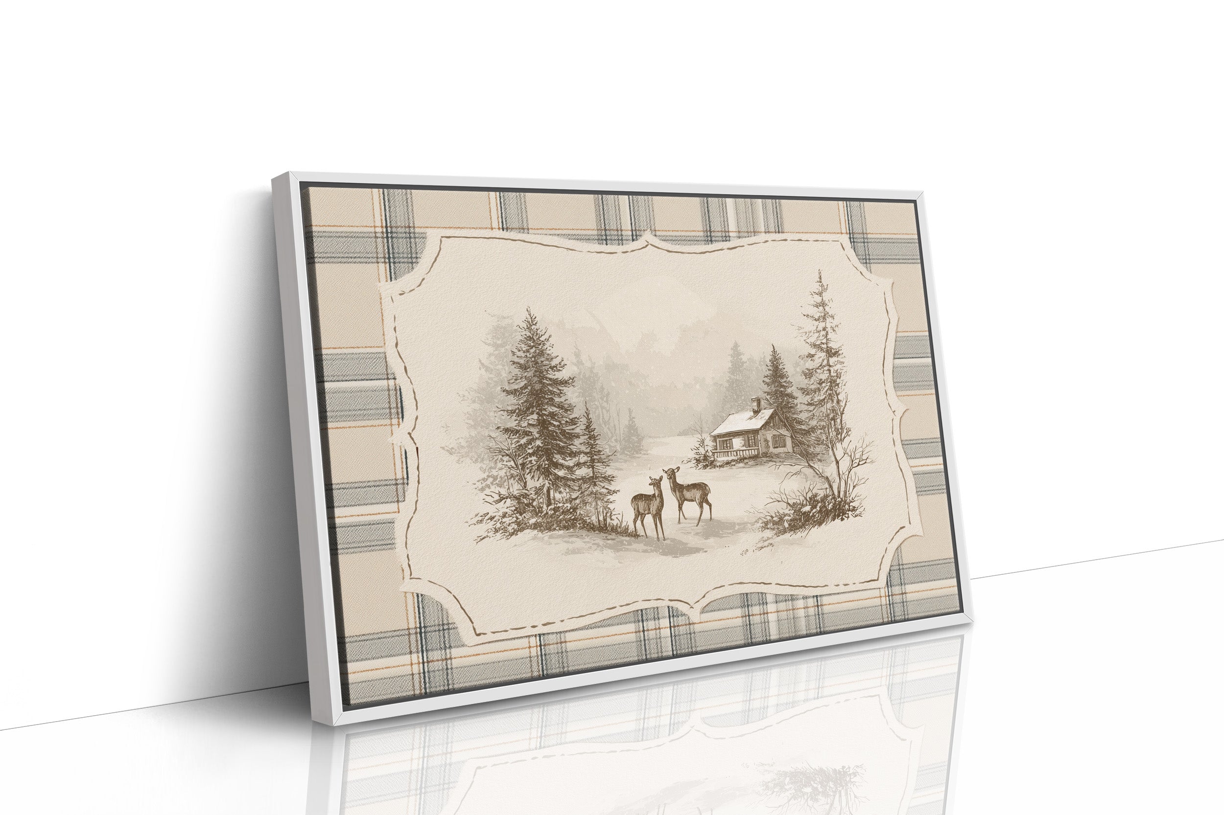 Quiet Visitors at the Winter Cabin