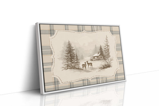 Quiet Visitors at the Winter Cabin