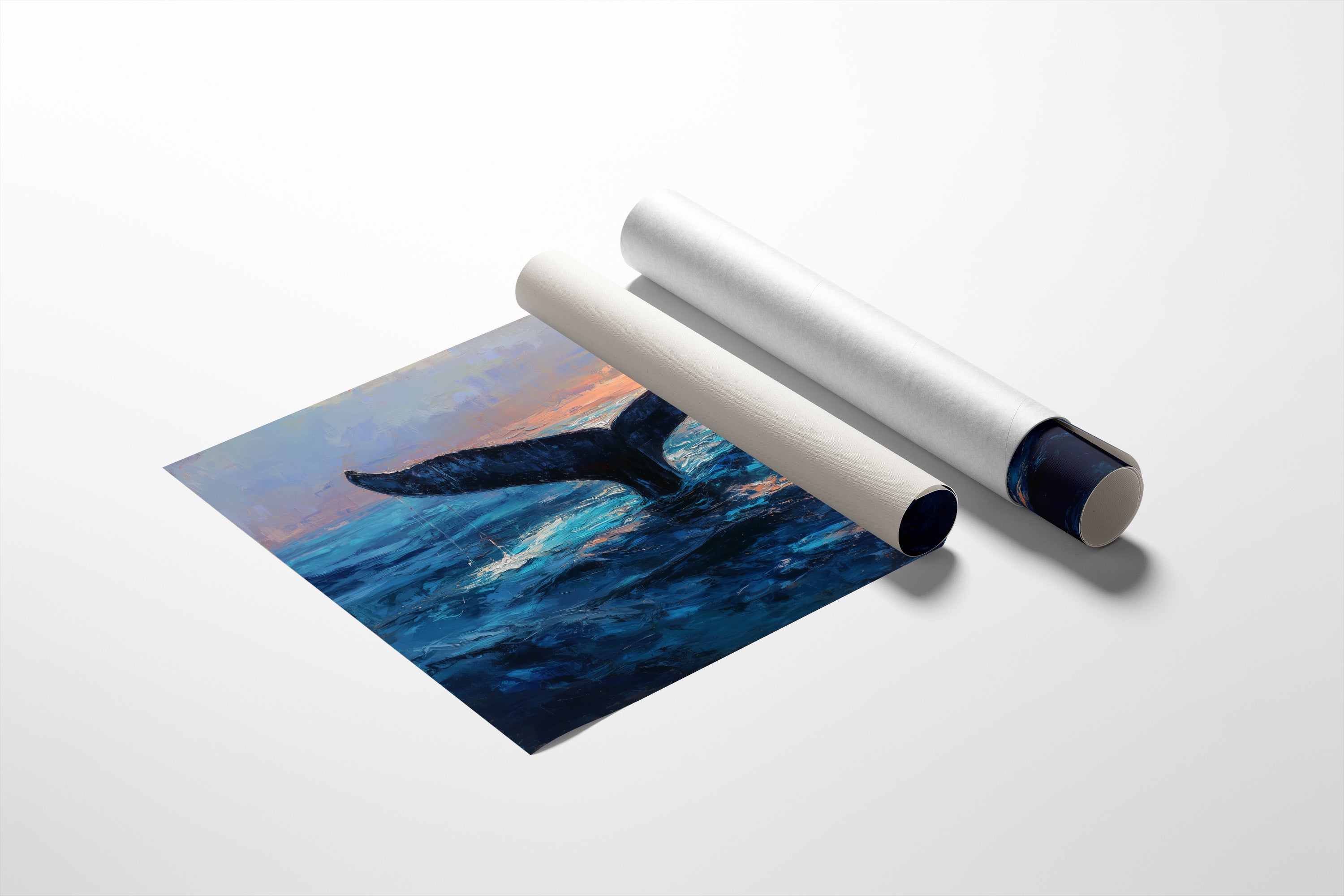 Ocean Giants Beneath Sunset Skies