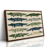 Ten Painted Alligators