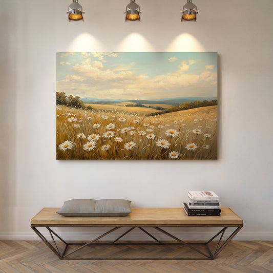 Summer Daisies Dance Through Golden Fields