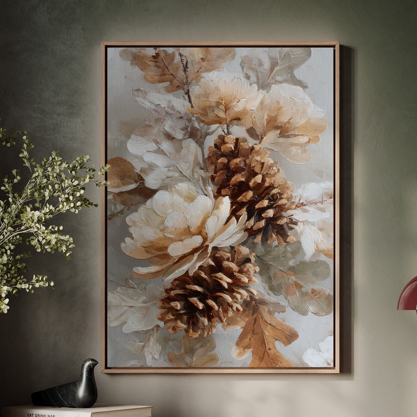 Pine Cones Dance In Winter Light
