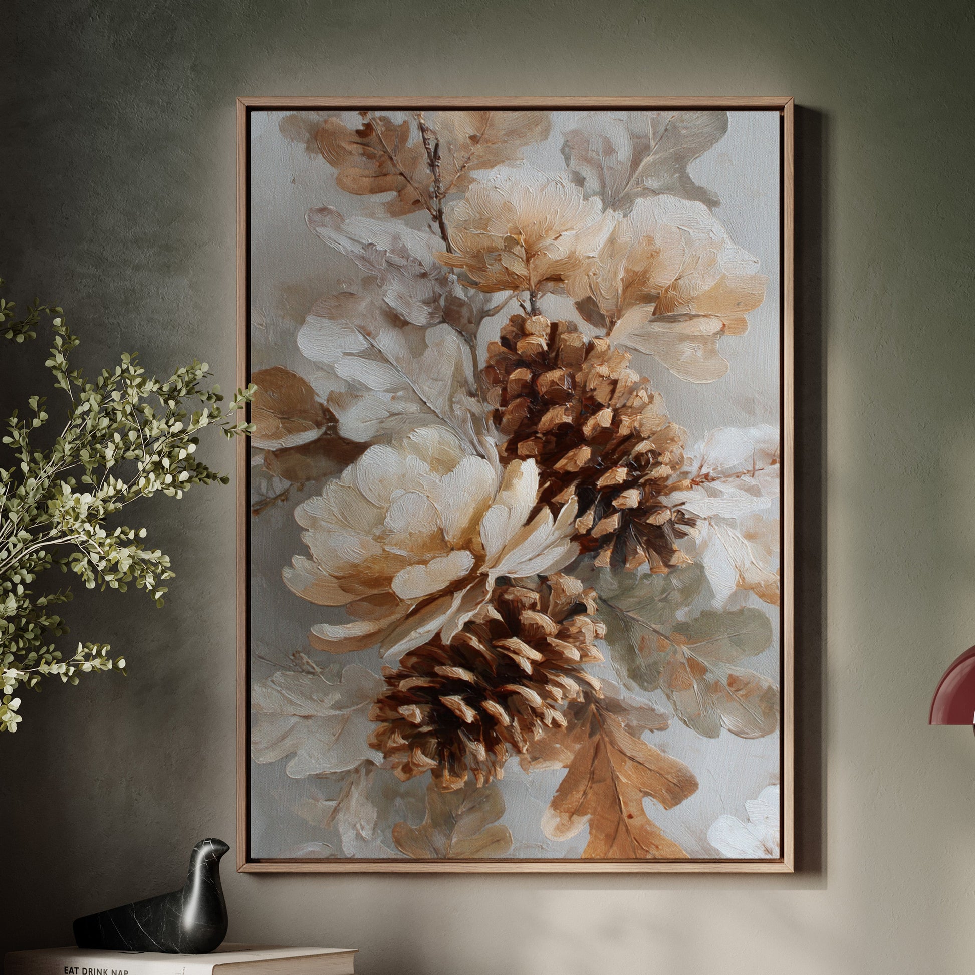 Pine Cones Dance In Winter Light