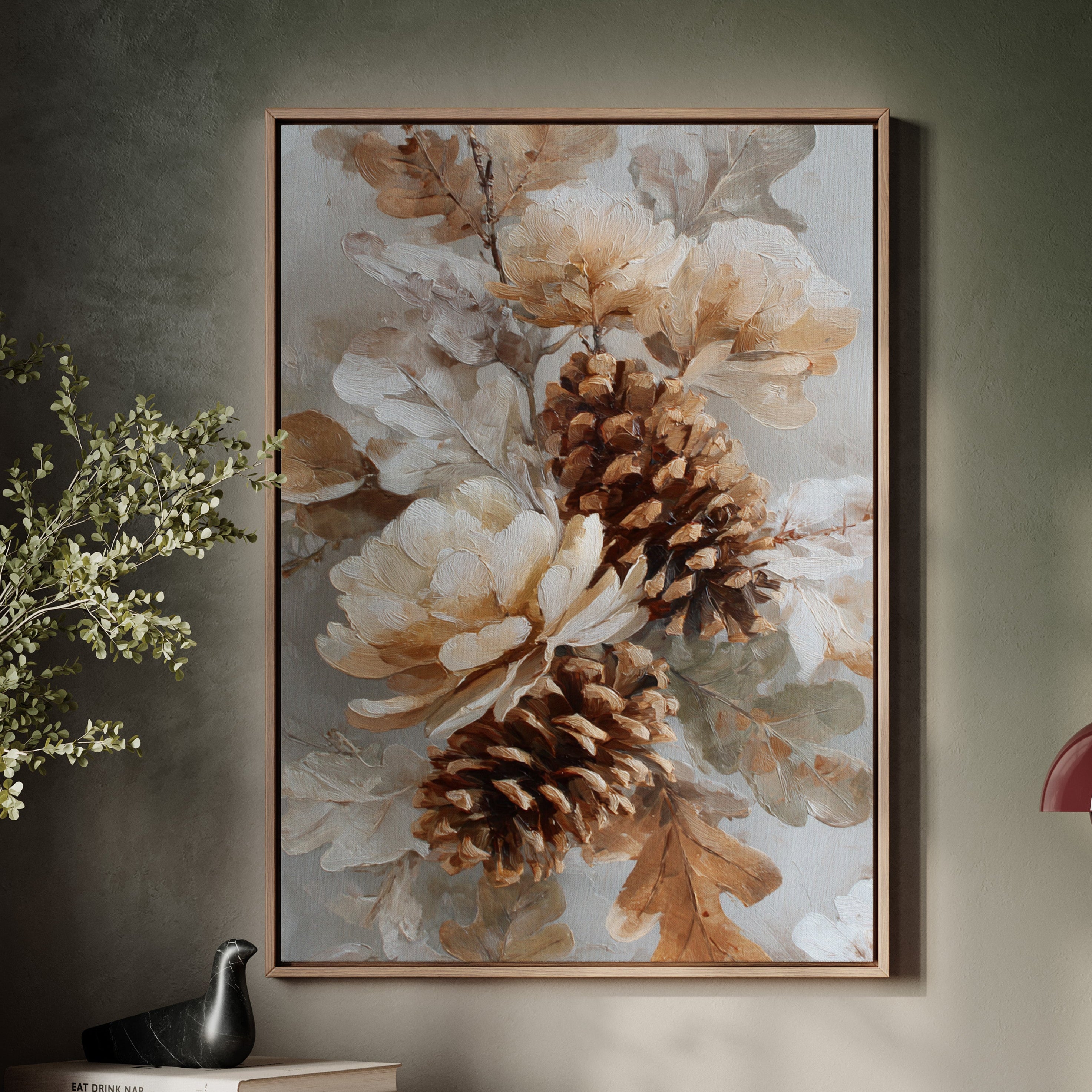 Pine Cones Dance In Winter Light