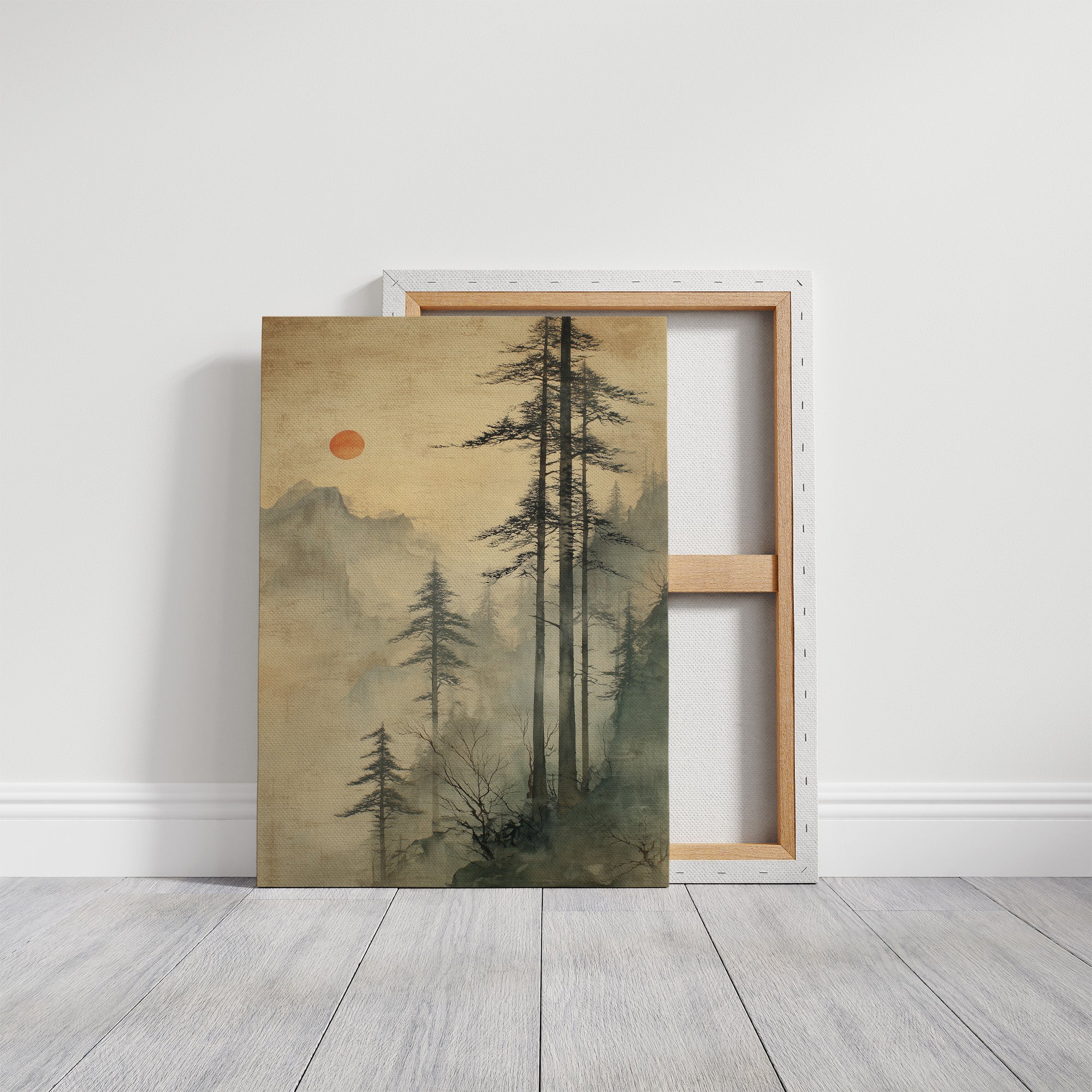 Tall Pines Meet Rising Sun