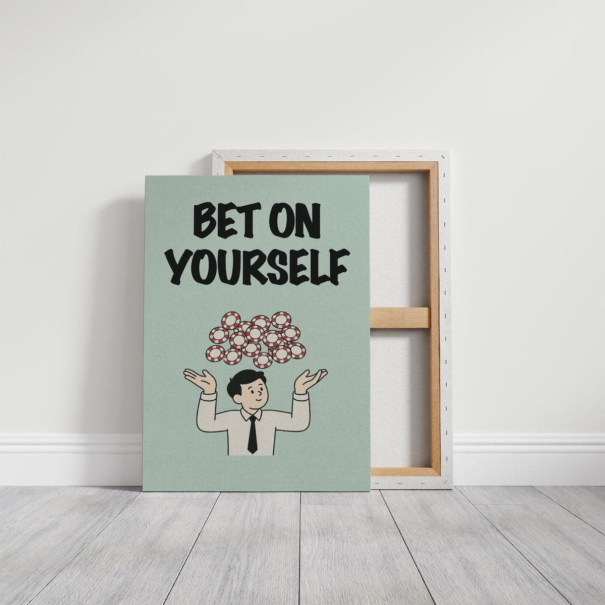 Bet on Yourself Poker Chip Art