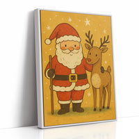 Vintage Holiday Friends Await Morning