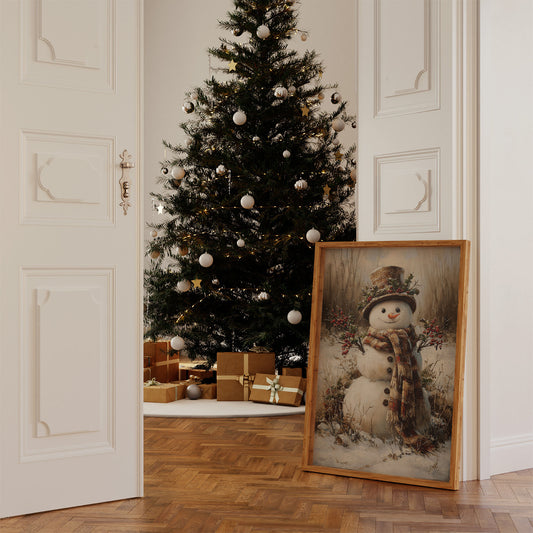 Winter's Charm In Plaid And Holly