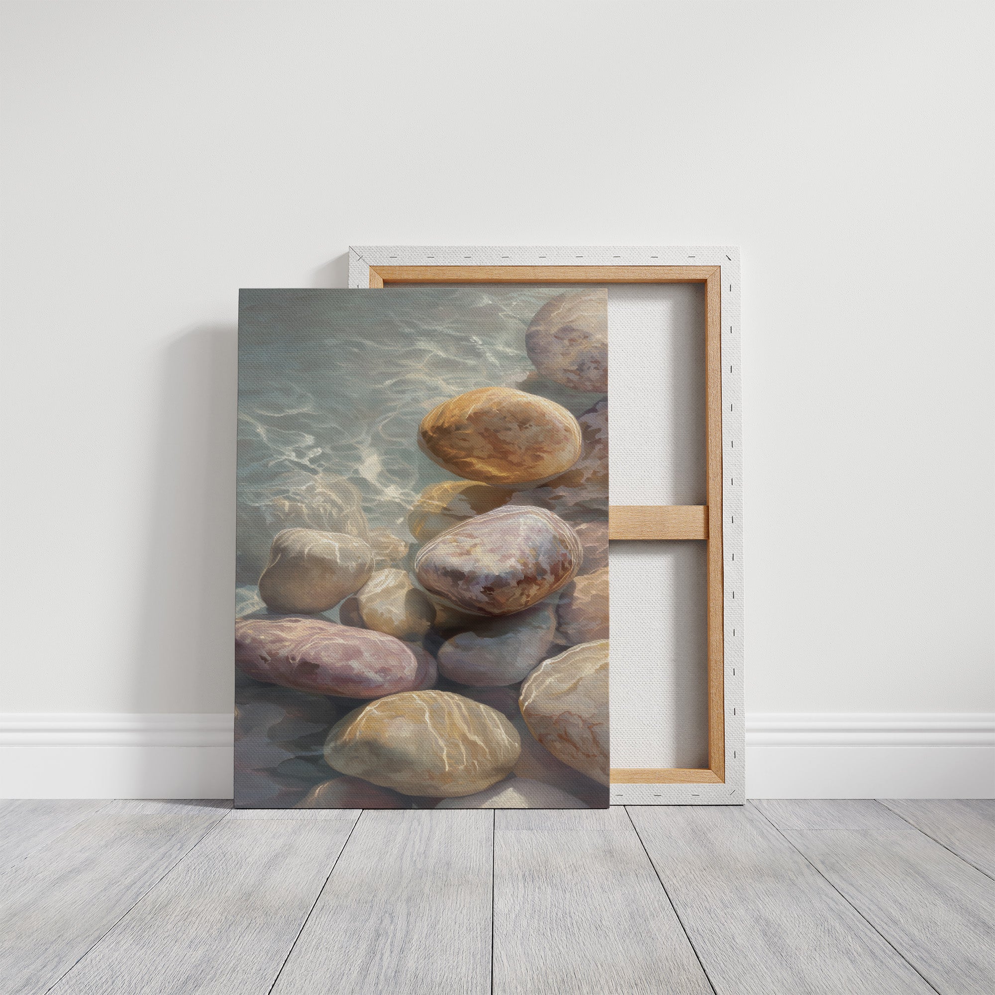 River Stones Catch Morning's First Light