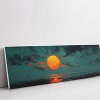 Molten Sun Over Quiet Horizon