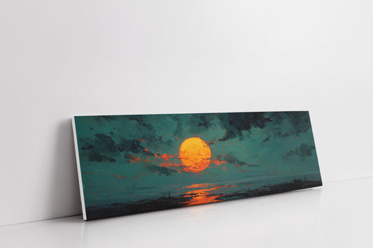 Molten Sun Over Quiet Horizon