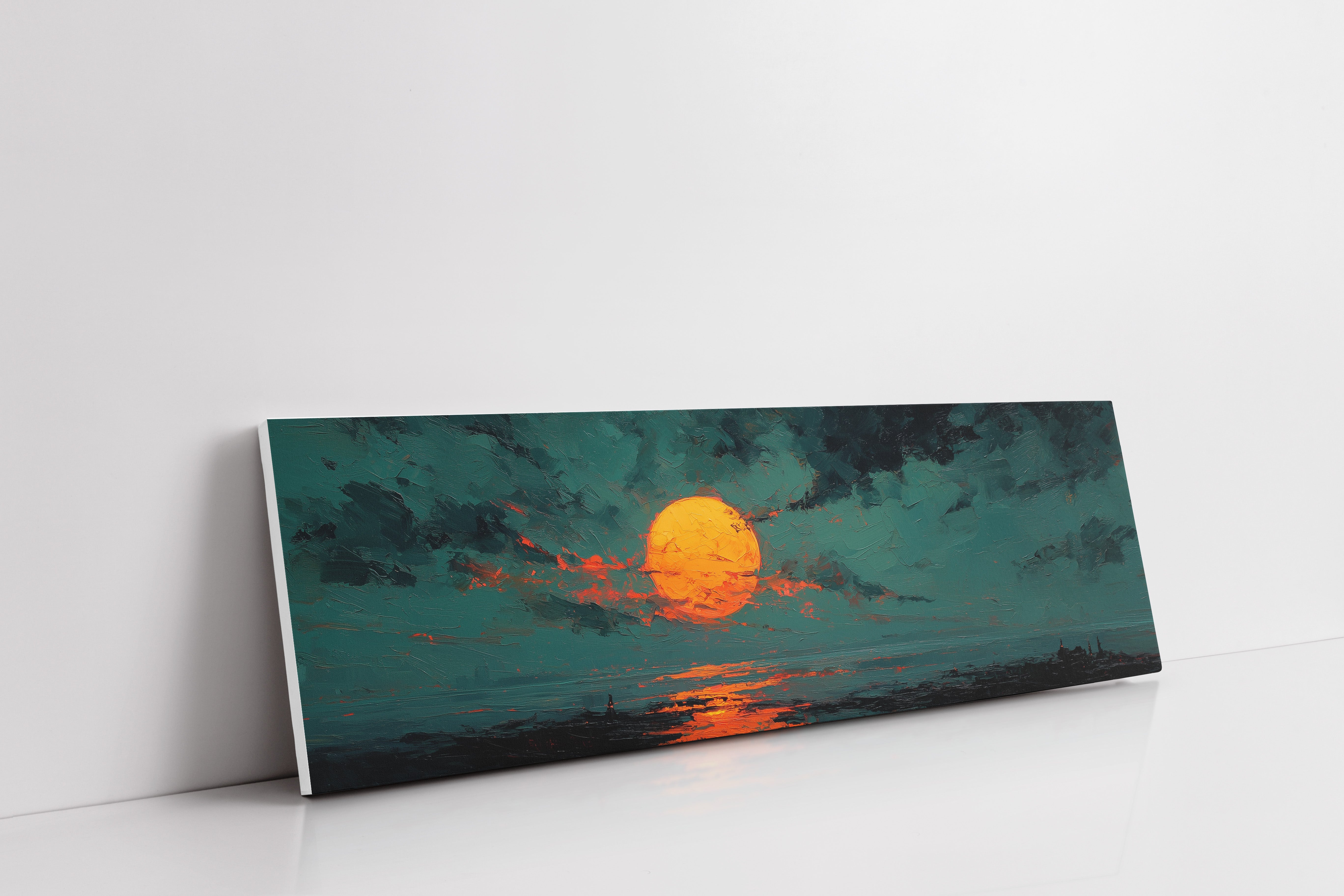 Molten Sun Over Quiet Horizon
