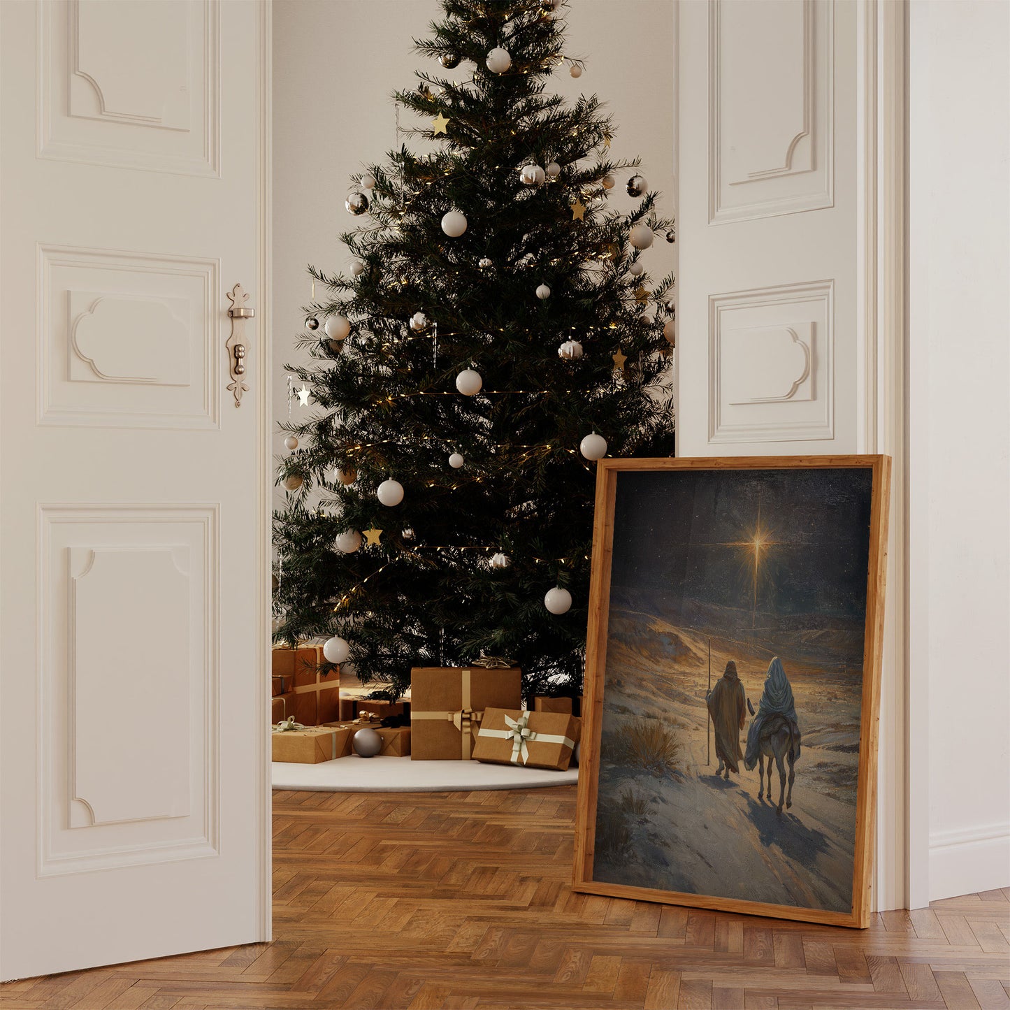 Starlight Guides Their Winter Journey