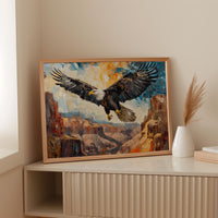 Majestic Eagle Over Painted Canyons