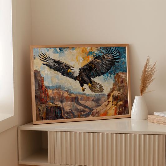 Majestic Eagle Over Painted Canyons