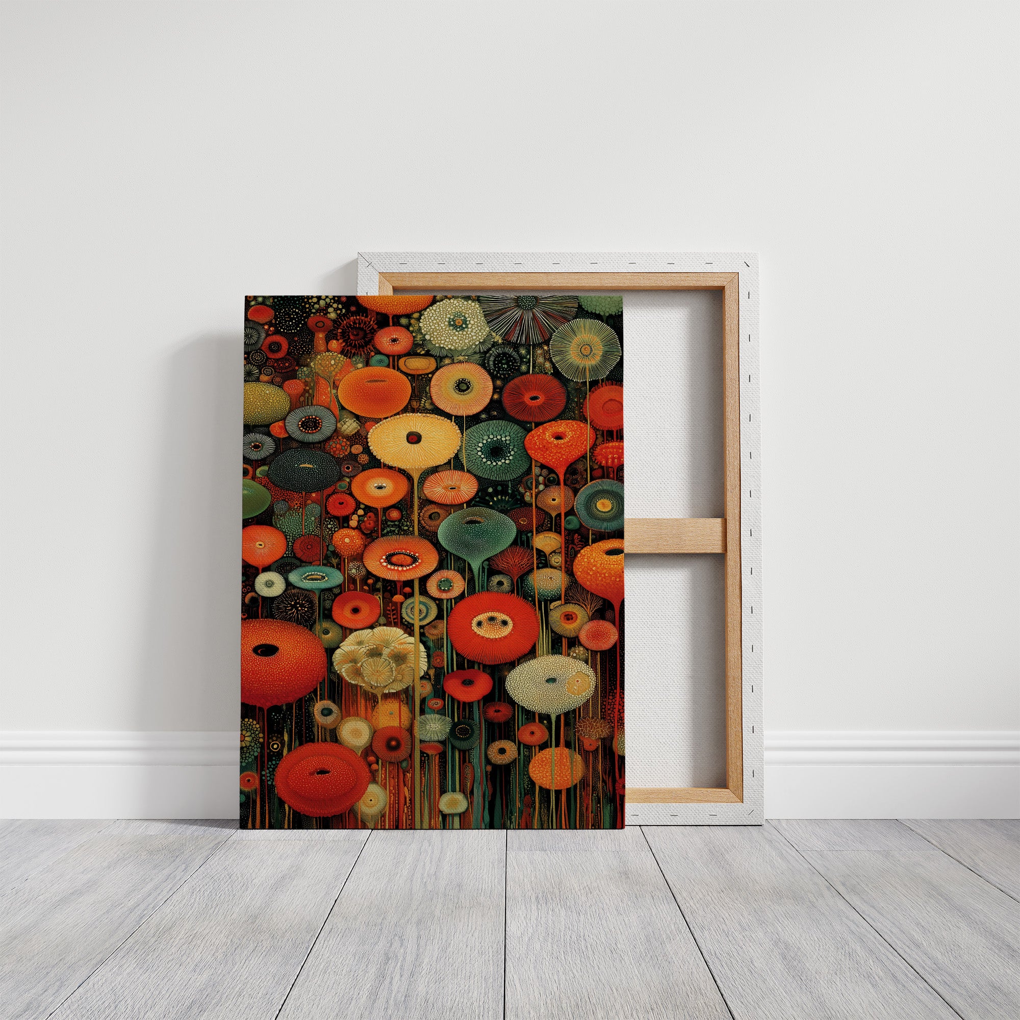 Midnight Garden Blooms In Fire