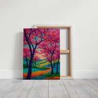 Cherry Blossoms Paint The Winding Path