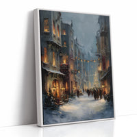 Winter's Embrace: An Old Town Reverie