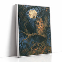 Great Horned Owl By Moonlight