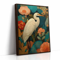 The Egret Stood Among Abundance