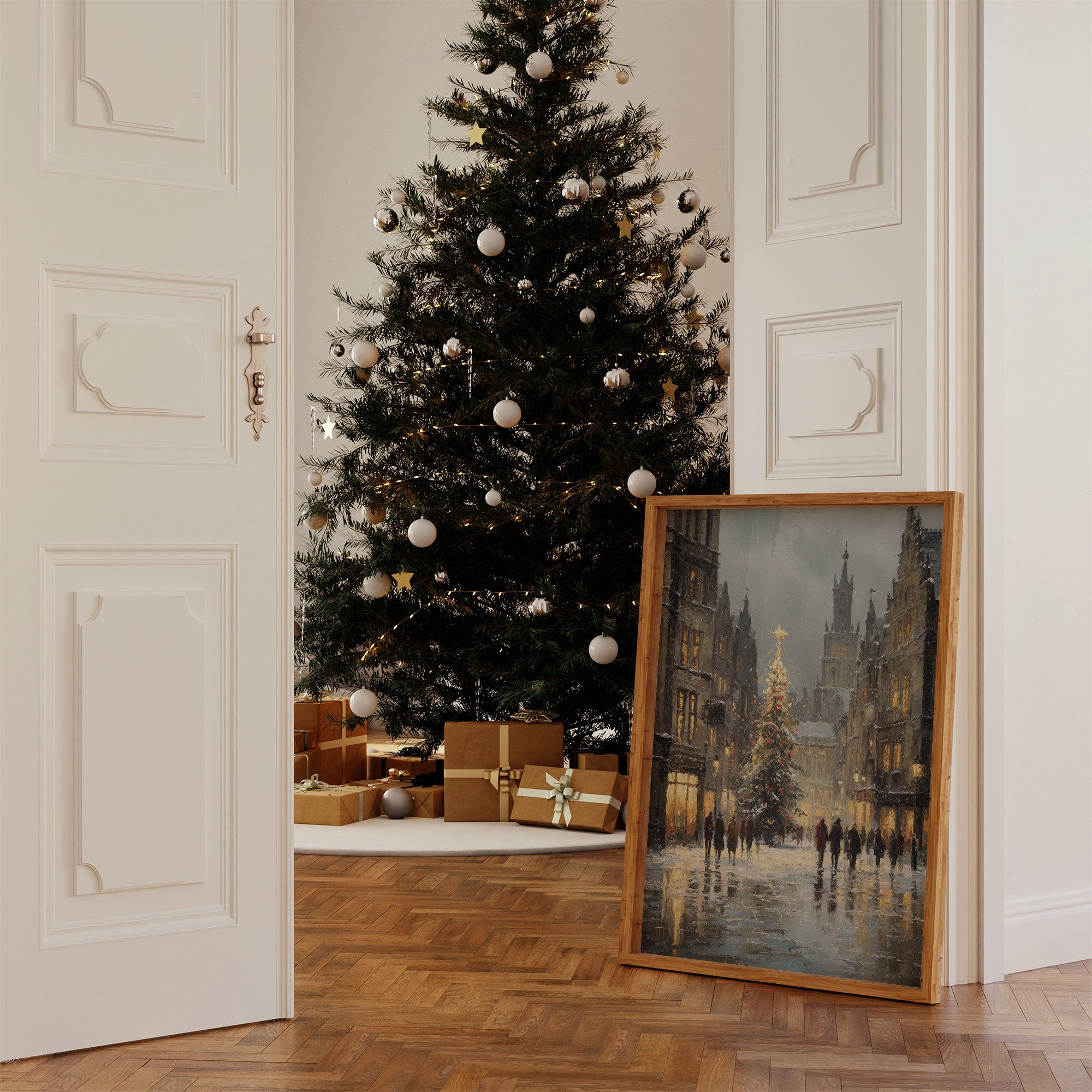 Snow Falls On Cathedral Square