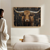 Highland Cattle Wears Autumn's Crown