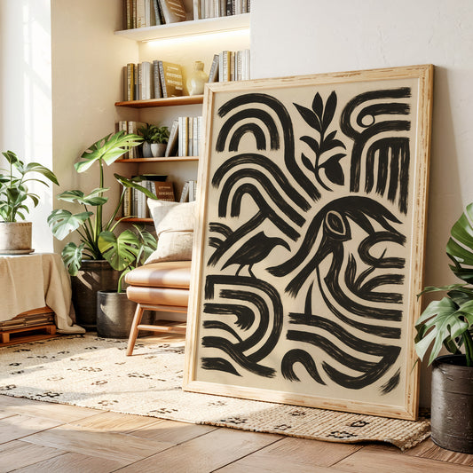 Raven Paths in Ink
