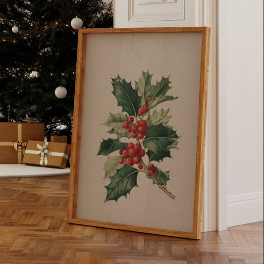 Holly Berries Paint December's Story