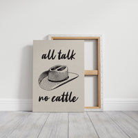 Cowboy Wisdom On Cream Canvas