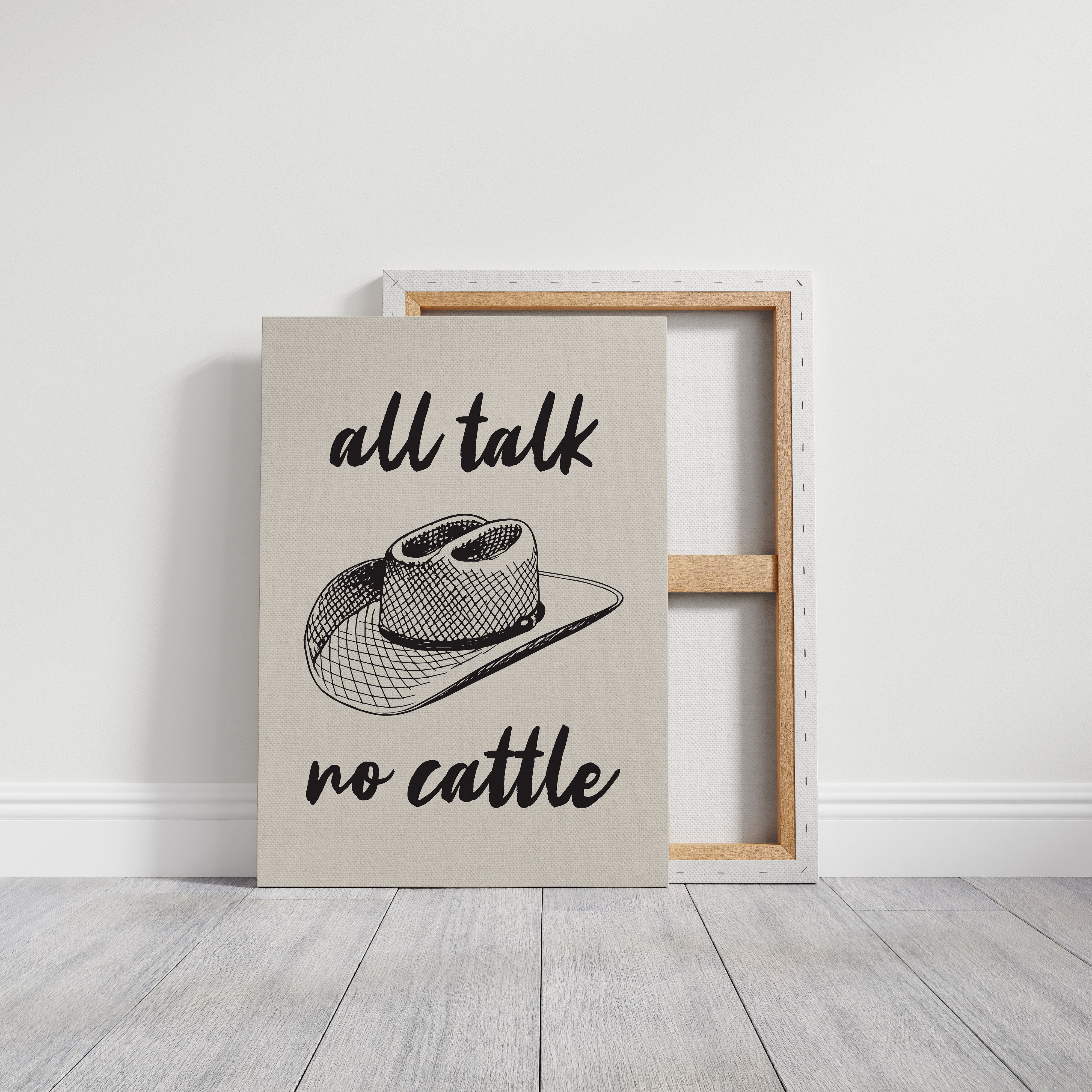 Cowboy Wisdom On Cream Canvas