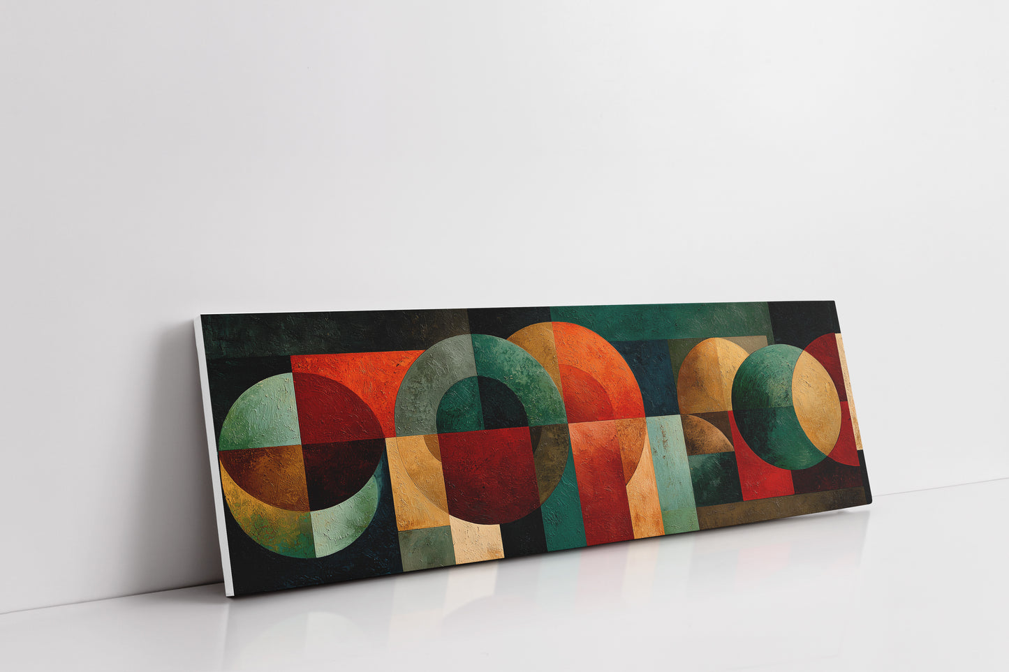 Mid Century Geometry In Earth Tones
