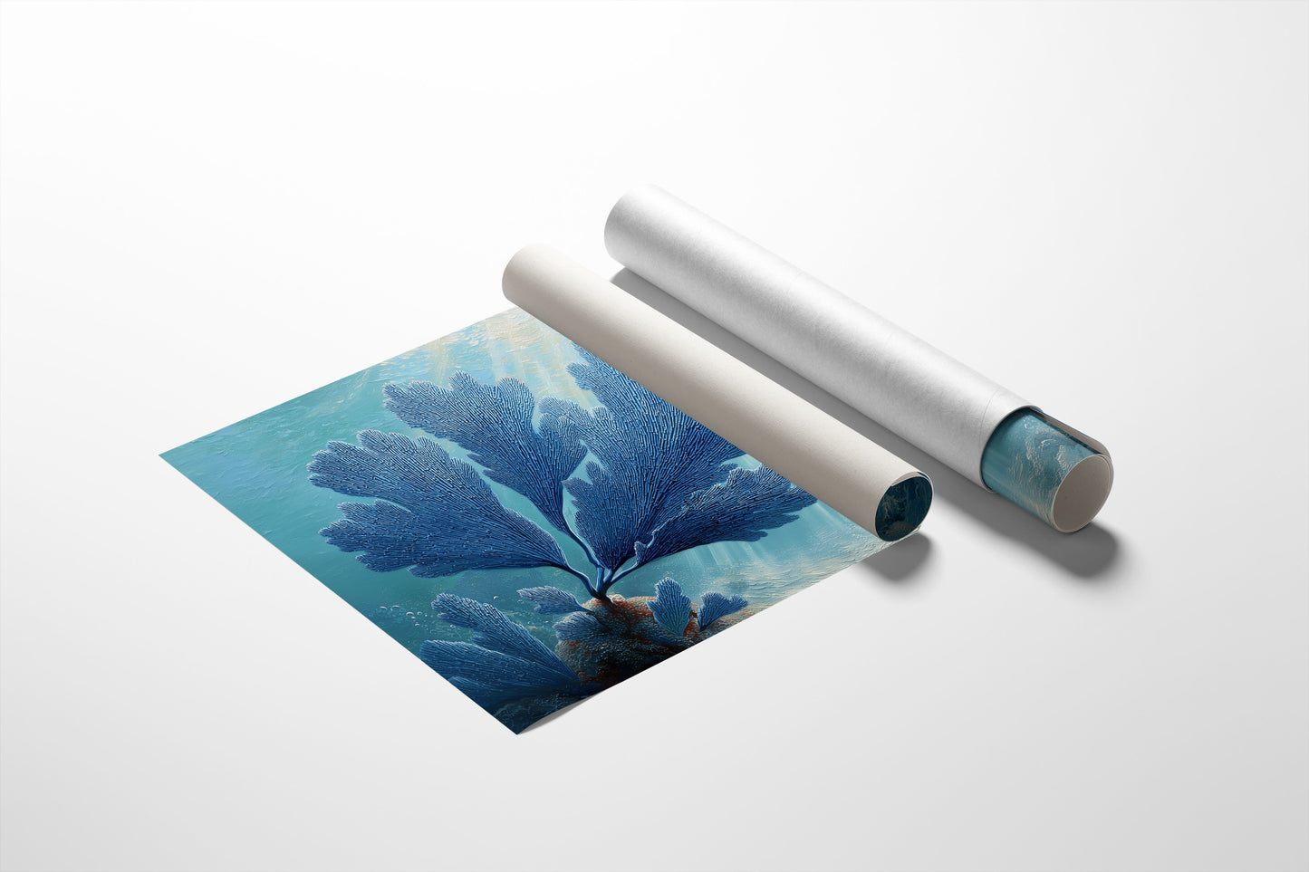 Blue Coral Dances With Light