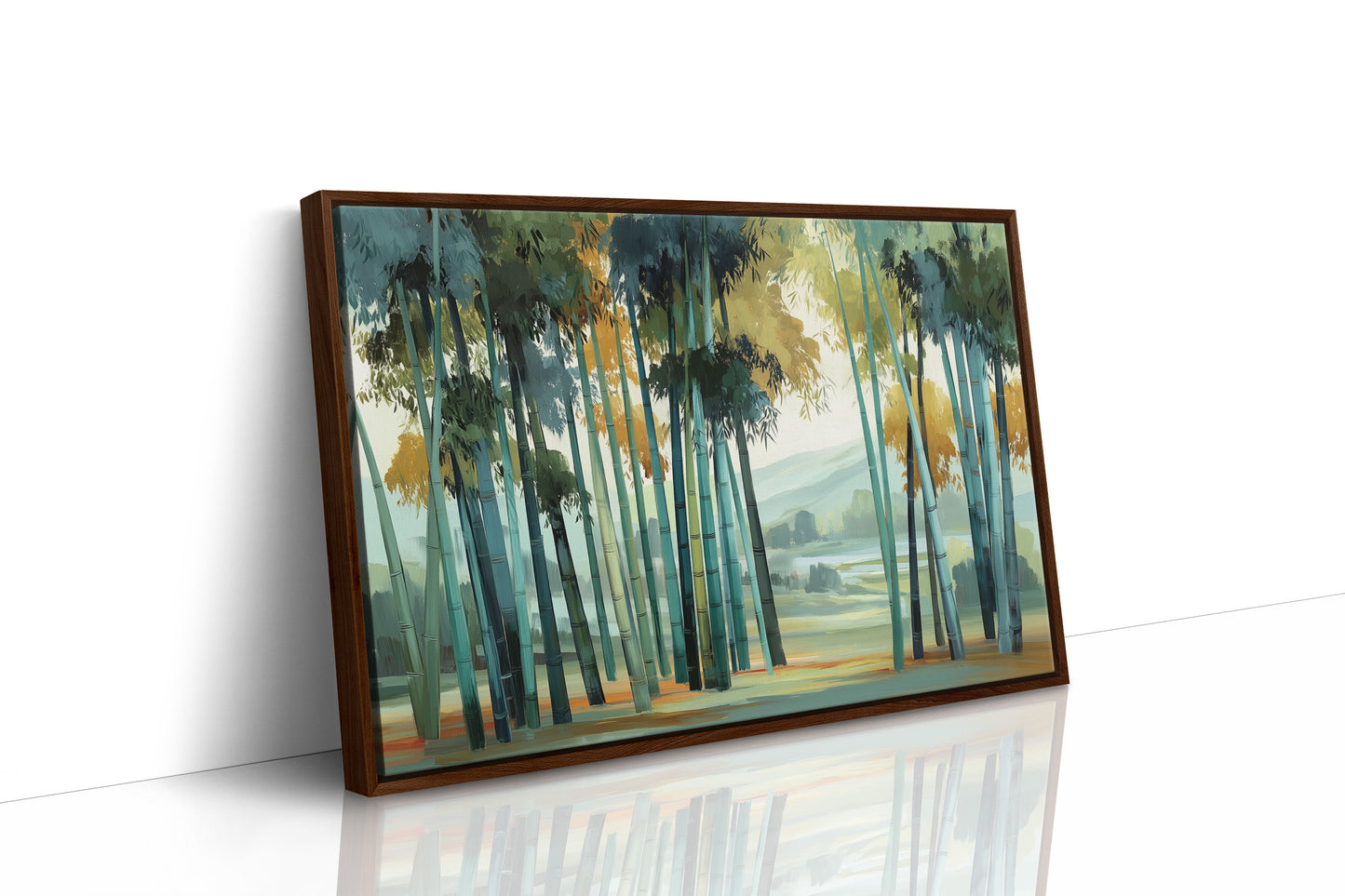 Bamboo Forest Bathes In Mist