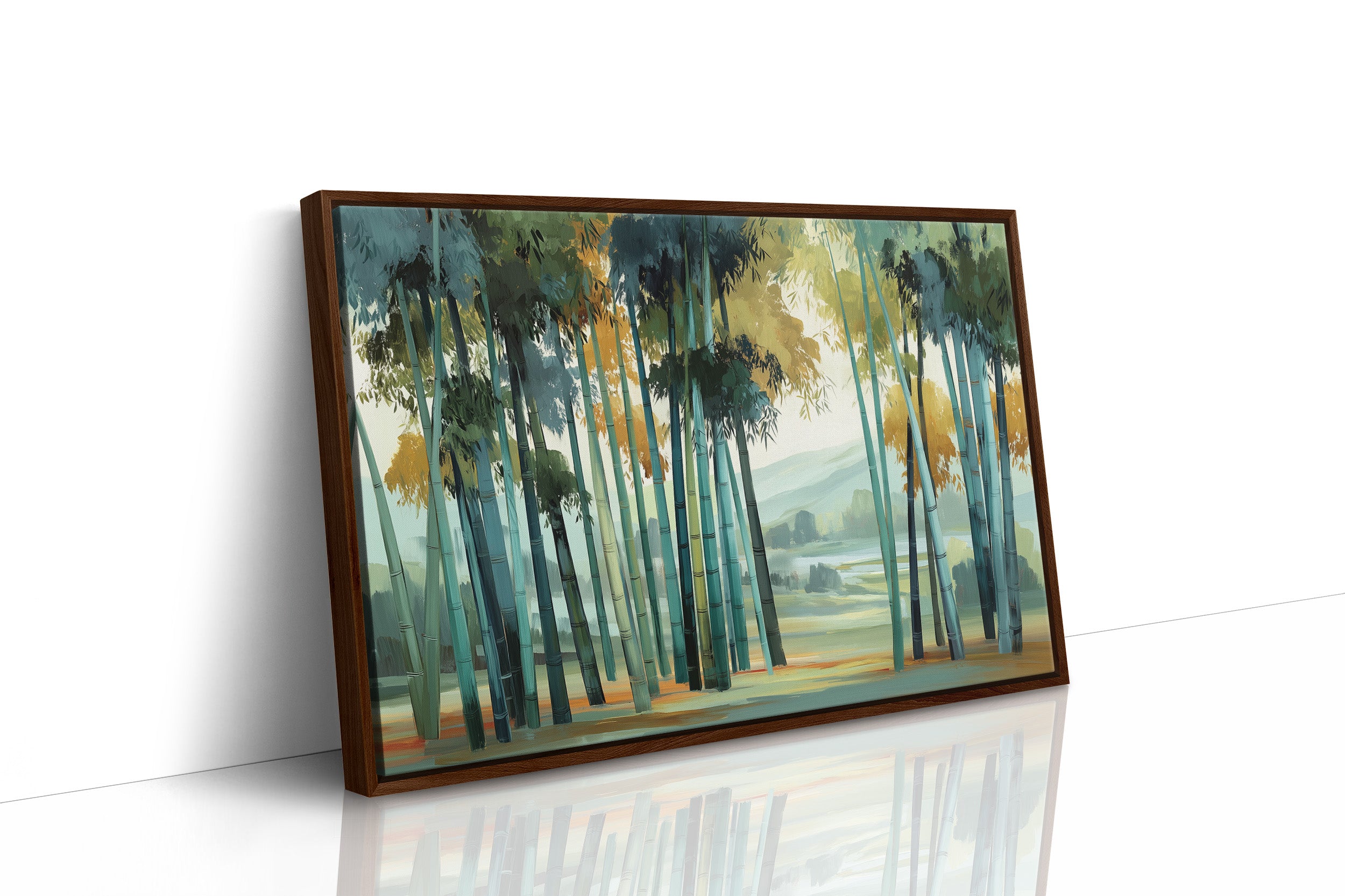 Bamboo Forest Bathes In Mist