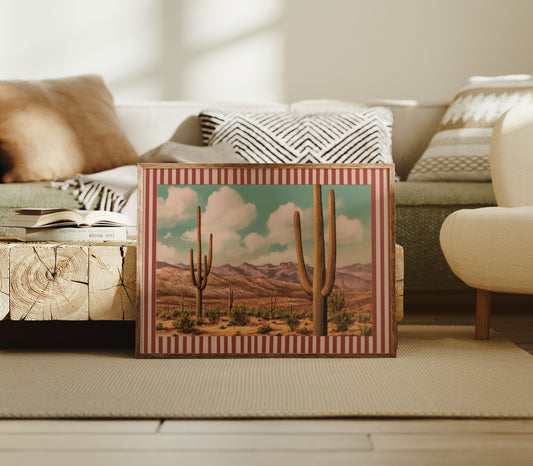 Saguaros Dance Under Turquoise Horizons