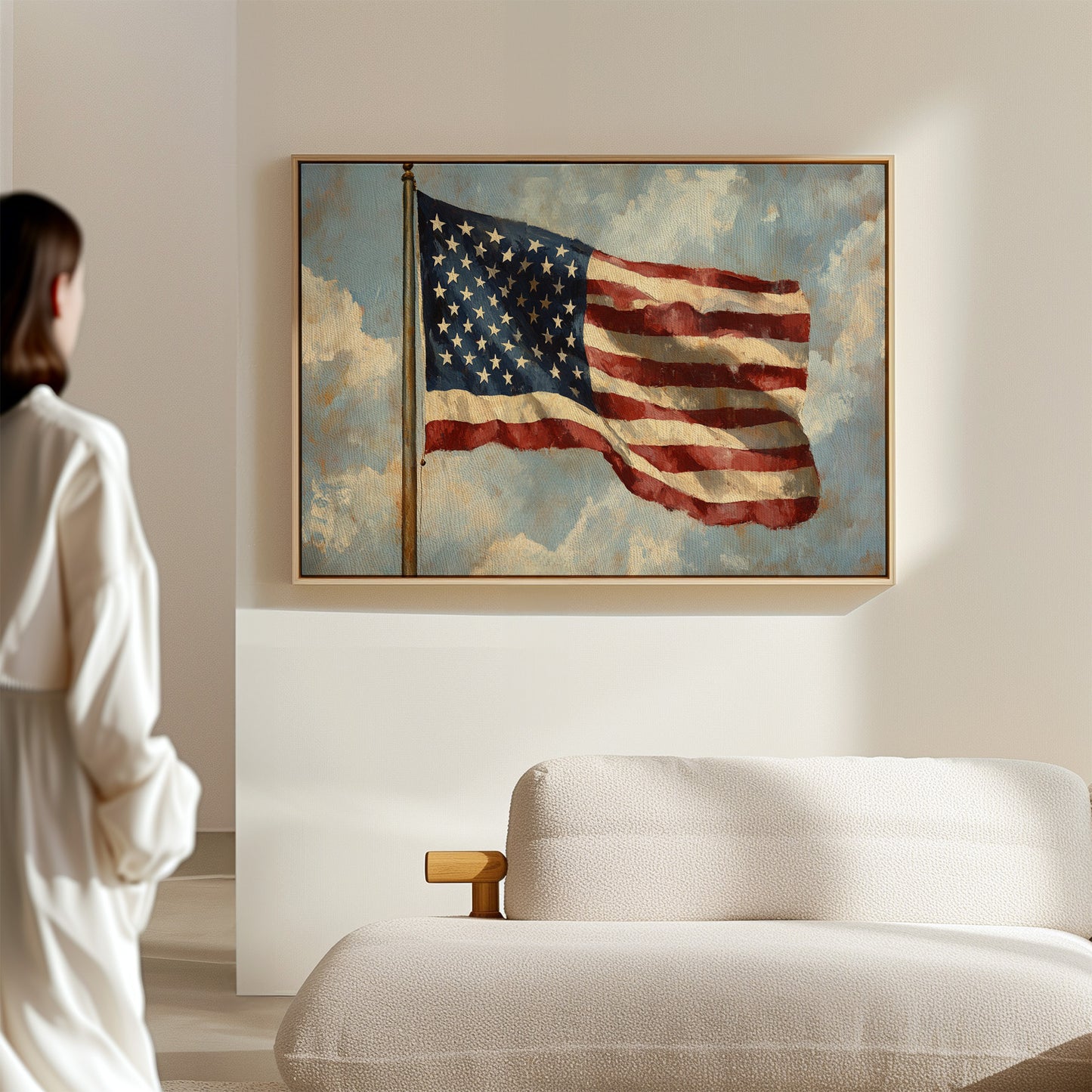 Liberty's Colors Dance Above Summer Clouds