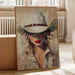 Cowgirl Grace in White Hat