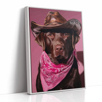 Chocolate Ranch Hand Wears Pink