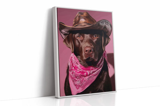 Chocolate Ranch Hand Wears Pink