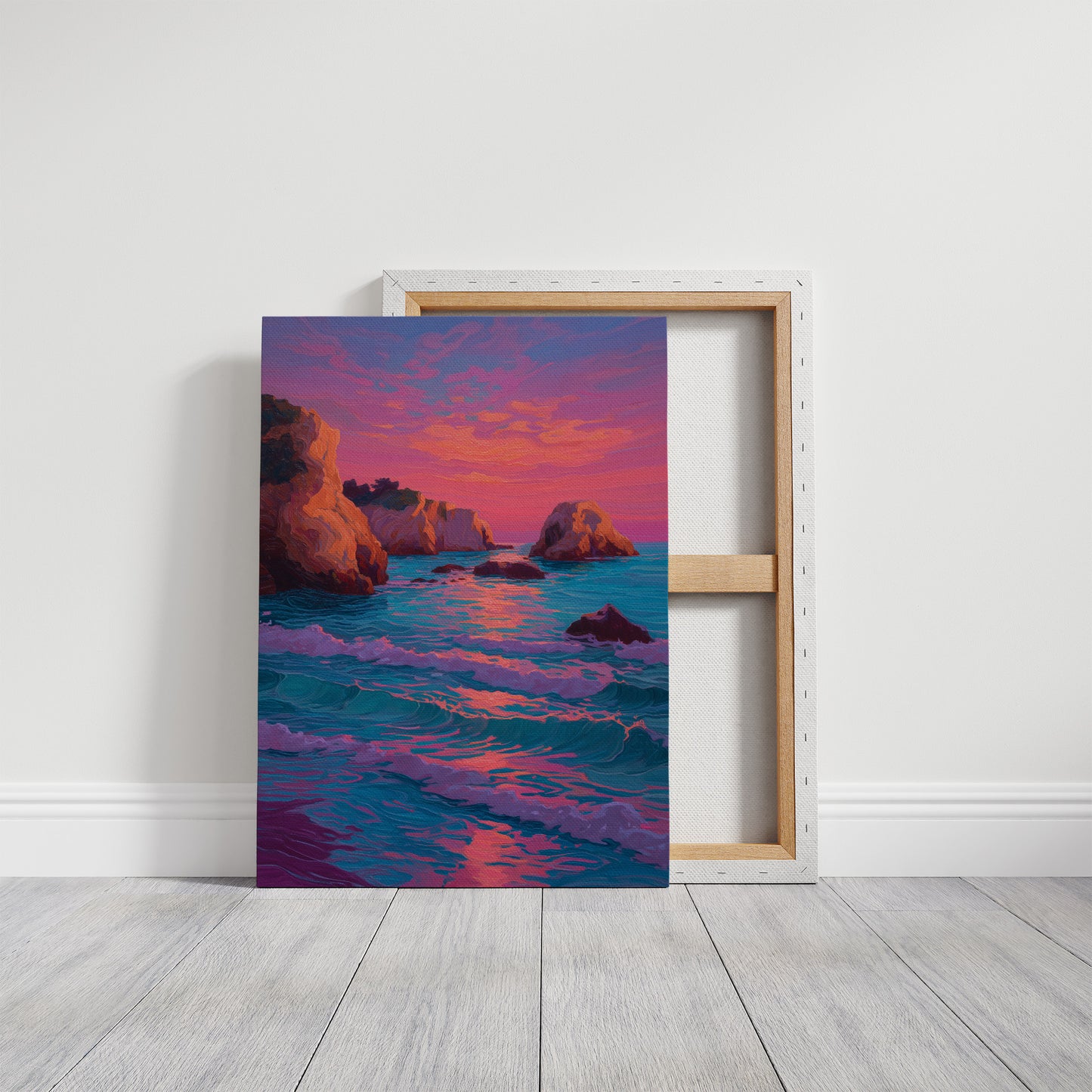 Coastal Cliffs Dance With Dusk