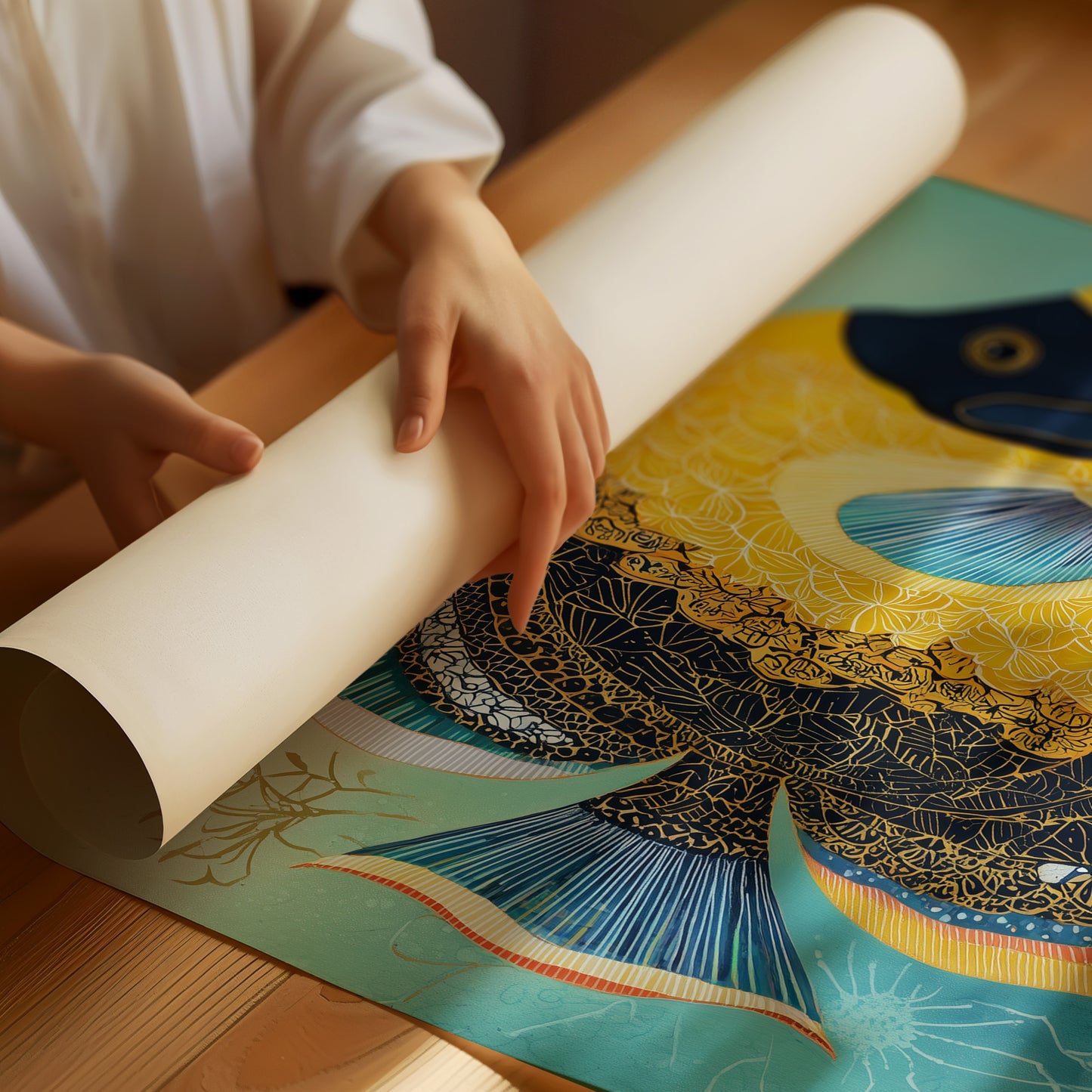 Golden Guardian of Aqua Depths