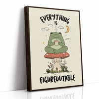 Everything Is Figureoutable Frog Wall Art